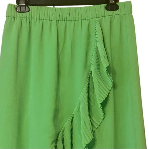 NWT J. Crew Green Tulip Hem Skirt with Pleated Ruffle Size Small S 📦 - Picture 8 of 13